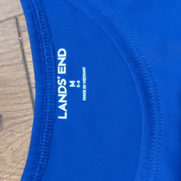 NEW! Lands End Girls Swim Coverup Dress in Royal Indigo with UPF, size M (5/6) - Picture 2 of 7